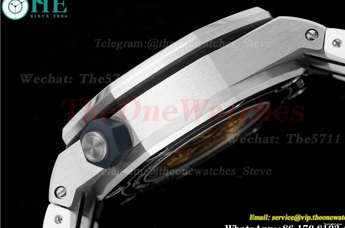 Oak RU SS Dial 15710 Clone Super Offshore Diver White Royal 42mm SA3120 APSF 0411